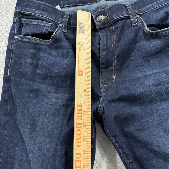Joe's Jeans Men's 36 Classic Straight Leg Fit Mid Rise Dark Blue Denim Stretch - Picture 7 of 10